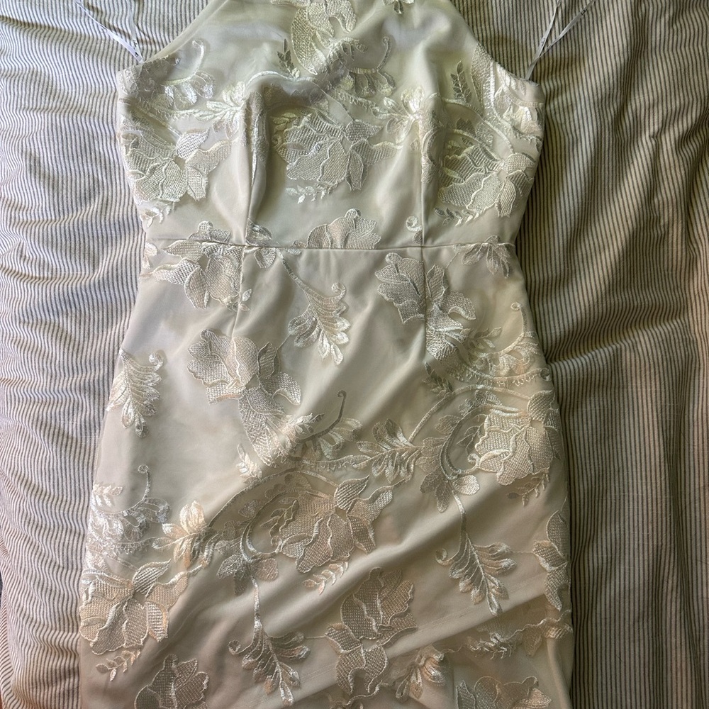 Elegant White Lace Dress